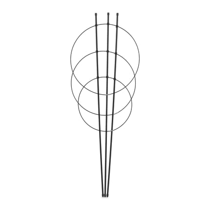 Plant support 76 cm black, set of 6