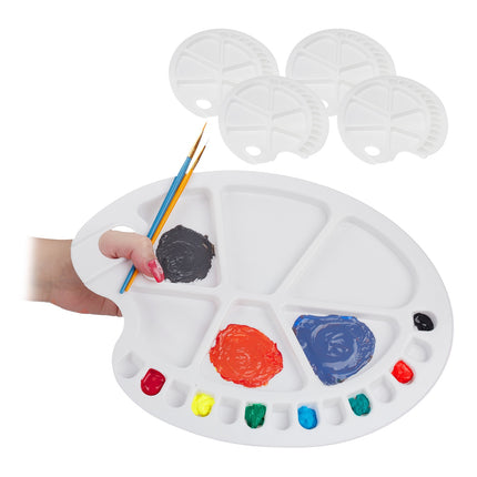 Plastová míchací paleta, sada 5 ks, 20 komůrek