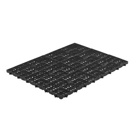 Plastic Pallets, 6-Pack HDPE Grid, 600x300x30 mm, Black