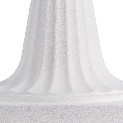 Plastic Urn Planters, 25 x 42 cm, 2-Pack, White