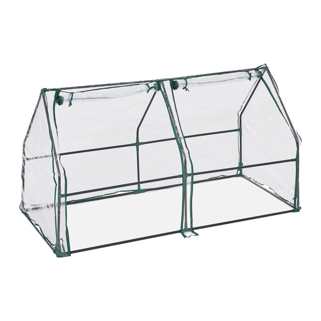 Kunststof kas PVC met 2 deuren