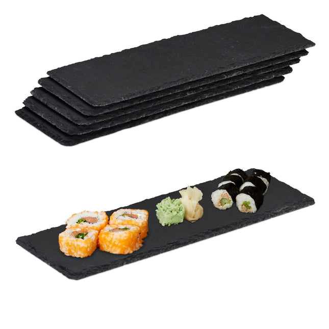 Sada talířů – břidlicové dlaždice 30x10 cm