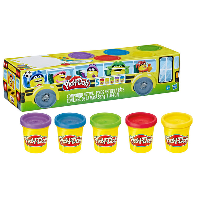 Play-Doh modelovací hmota, zpátky do školy, 5 ks