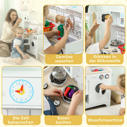 Play Kitchen with Oven, Sink, Sound, Accessories, Ages 3-6