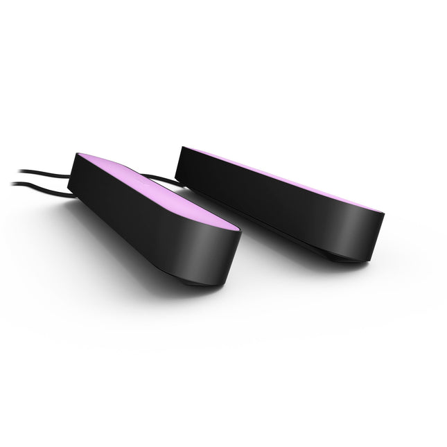 Play Light rail White and color ambiance Black 2-pack