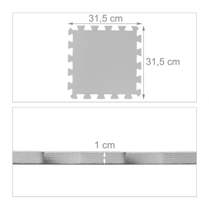 Hrací podložka puzzle, 36 dílů