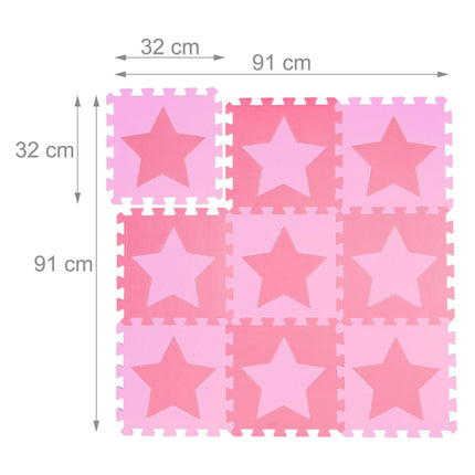 Hrací podložka puzzle, hvězda