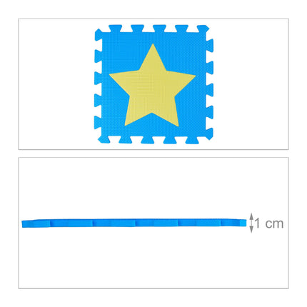 Hrací podložka puzzle, hvězda