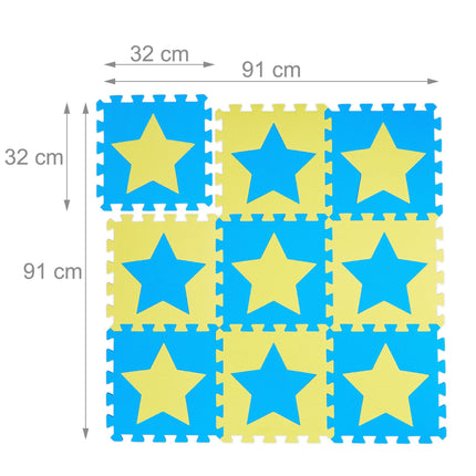Hrací podložka puzzle, hvězda
