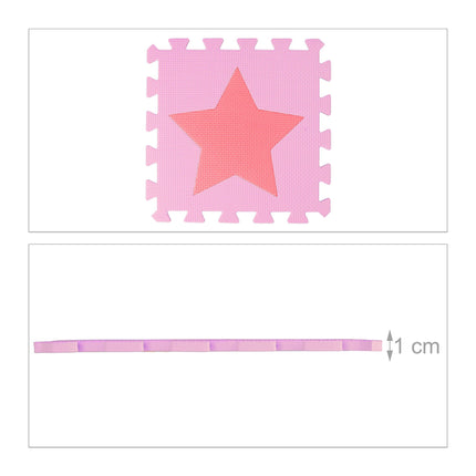 Hrací podložka puzzle, hvězda