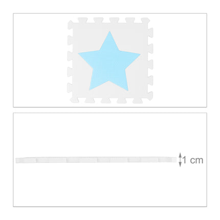 Hrací podložka puzzle, hvězda