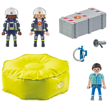 Playmobil Action Heroes hasič se vzduchovým polštářem 71465
