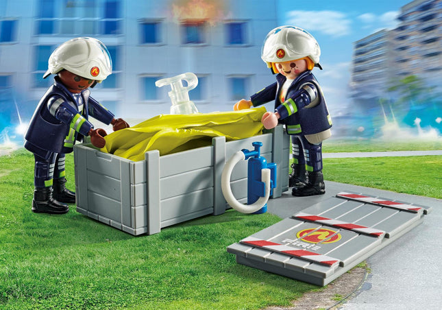Playmobil Action Heroes hasič se vzduchovým polštářem 71465