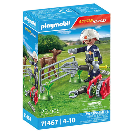 Playmobil Action Heroes hasičská mise: záchrana zvířat 71467