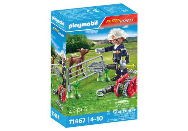 Playmobil Action Heroes hasičská mise: záchrana zvířat 71467