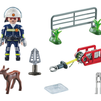Playmobil Action Heroes hasičská mise: záchrana zvířat 71467