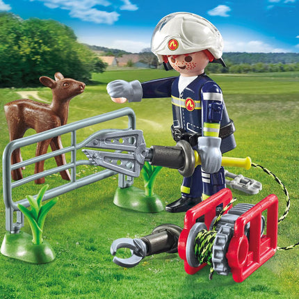 Playmobil Action Heroes hasičská mise: záchrana zvířat 71467
