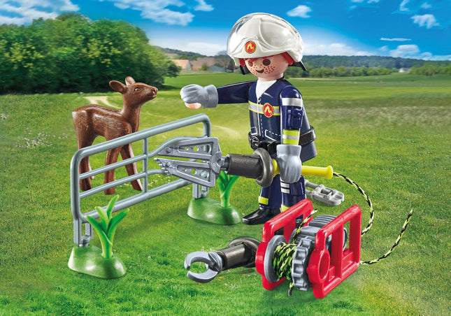 Playmobil Action Heroes hasičská mise: záchrana zvířat 71467