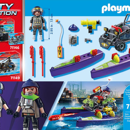 Playmobil City Action Tactical Unit - Mulit-Terrain Quad 71147