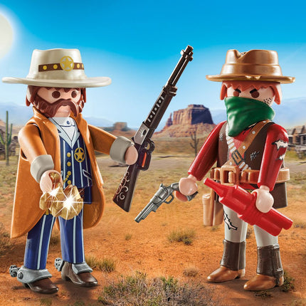 Playmobil Duopacks bandita a šerif 71508