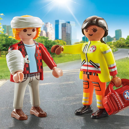 Playmobil Duopacks Paramedic With Patient 71506