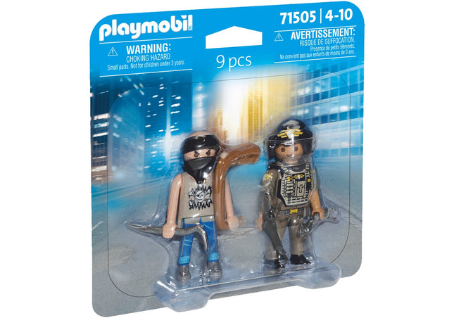 Playmobil Duopacks zásahová policie se zlodějem 71505