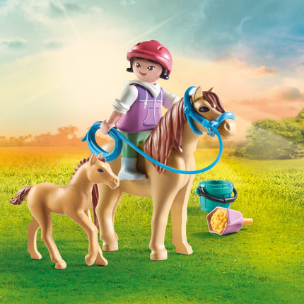 Playmobil Koně Z Vodopádu Dítě S Poníkem A Hříbětem 71498