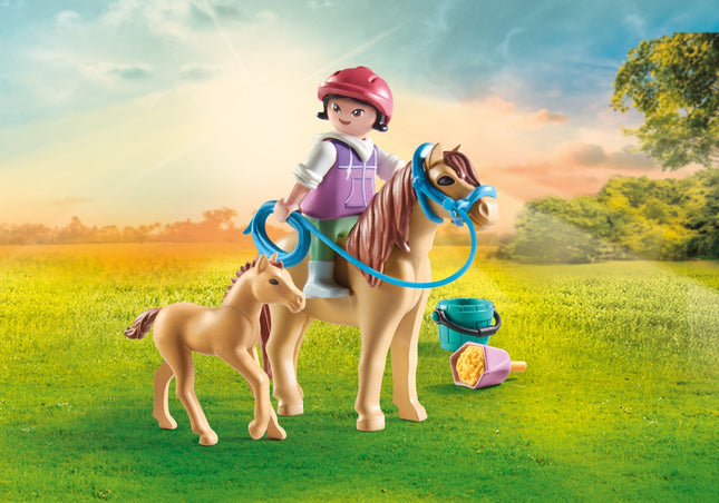 Playmobil Koně Z Vodopádu Dítě S Poníkem A Hříbětem 71498
