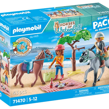 Playmobil Horses Of Waterfall vyjížďka na koni na pláž s Amelií a Benem 71470