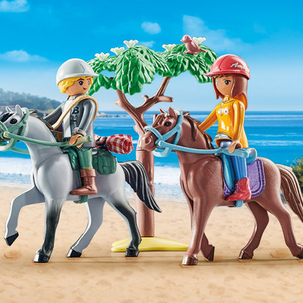 Playmobil Horses Of Waterfall vyjížďka na koni na pláž s Amelií a Benem 71470