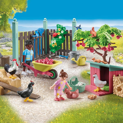 Playmobil My Life Little Chicken Farm In The Tiny House Garden 71510
