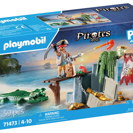 Playmobil Pirates pirát s aligátorem 71473