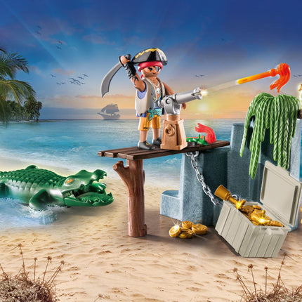 Playmobil Pirates pirát s aligátorem 71473