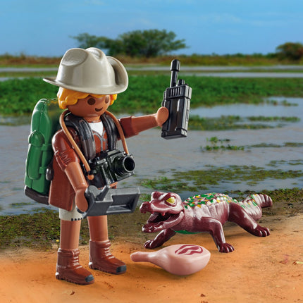 Playmobil Special Plus badatel s mládětem kajmana 71168