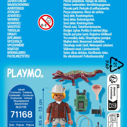 Playmobil Special Plus badatel s mládětem kajmana 71168