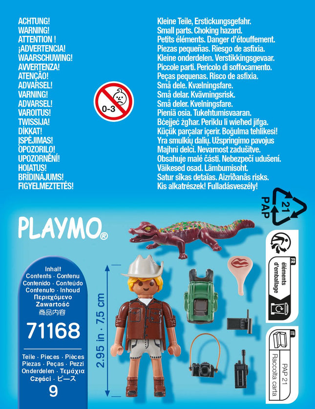 Playmobil Special Plus badatel s mládětem kajmana 71168