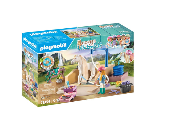 Playmobil World Of Horses mycí stanice s Isabellou a Lioness 71354