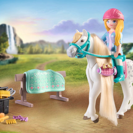 Playmobil World Of Horses mycí stanice s Isabellou a Lioness 71354