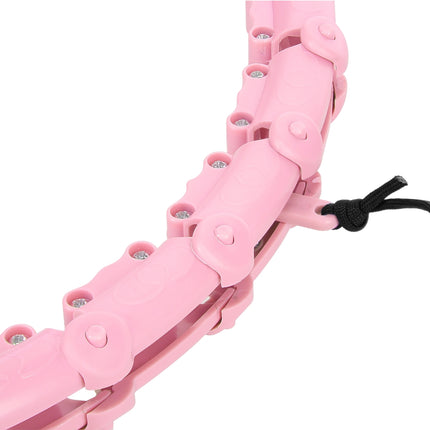 Zátěžová hula hoop obruč plus size, světle růžová