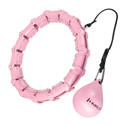 Zátěžová hula hoop obruč plus size, světle růžová