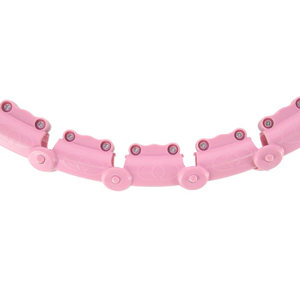 Zátěžová hula hoop obruč plus size, světle růžová