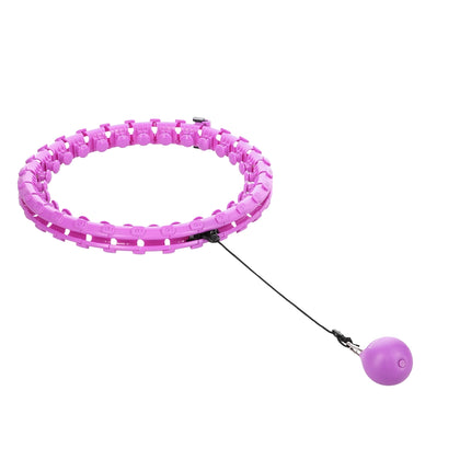 Zátěžová hula hoop obruč plus size, fialová