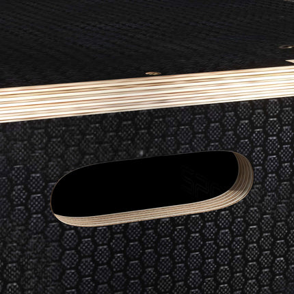 Plyo box, 3 výšky, 40.5x35.5x30.5 cm, černý, nosnost 120 kg