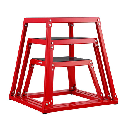 Plyometric Jump Box Set, 12 18 24 Inch, Anti-Slip
