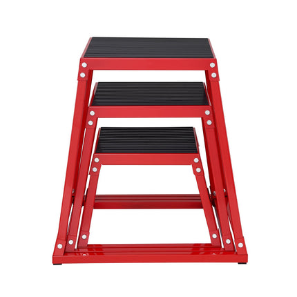 Plyometric Jump Box Set, 12 18 24 Inch, Anti-Slip