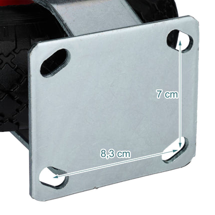 Pneumatic Wheel Castors 3.00-4, Set of 2 for Heavy Loads