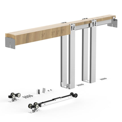 Pocket Door Frame Kit, 24-36 In x 84 In, Soft Close