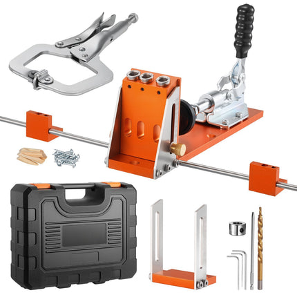 Pocket Hole Jig Kit, 1/2–1-1/2 In, Case and C-Clamp