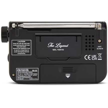 Pocket radio with FM/AM Black