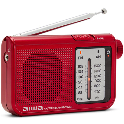 Kapesní rádio s FM/AM červené